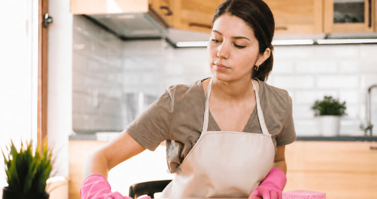 Mean Clean Services professional cleaning a home